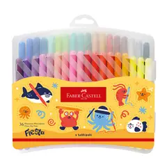 FABER CASTELL - Plumones Faber Castell Fiesta 45 Estuche 36 Und