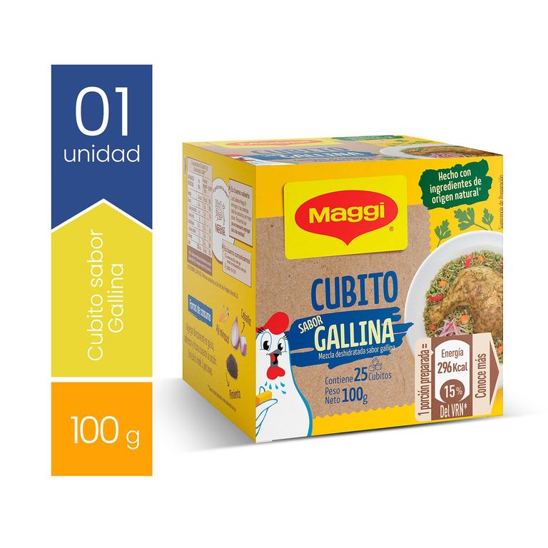 Cubito Maggi Sabor Gallina Caja 100 g