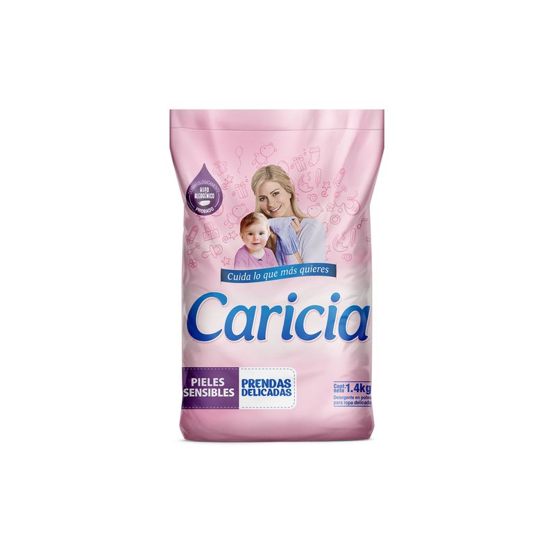 Detergente en Polvo Caricia Bolsa 1.4 Kg