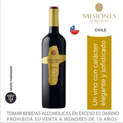 MISIONES DE RENGO - Vino Misiones de Rengo Reserva Cabernet Sauvignon Botella 750 mL