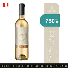 TACAMA - Vino Tacama Blanco de Blancos Sauvignon Botella 750 mL