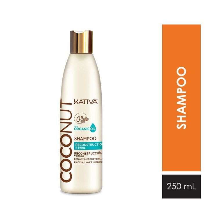 Shampoo Kativa Aceite Coco Orgánico Botella 250 mL