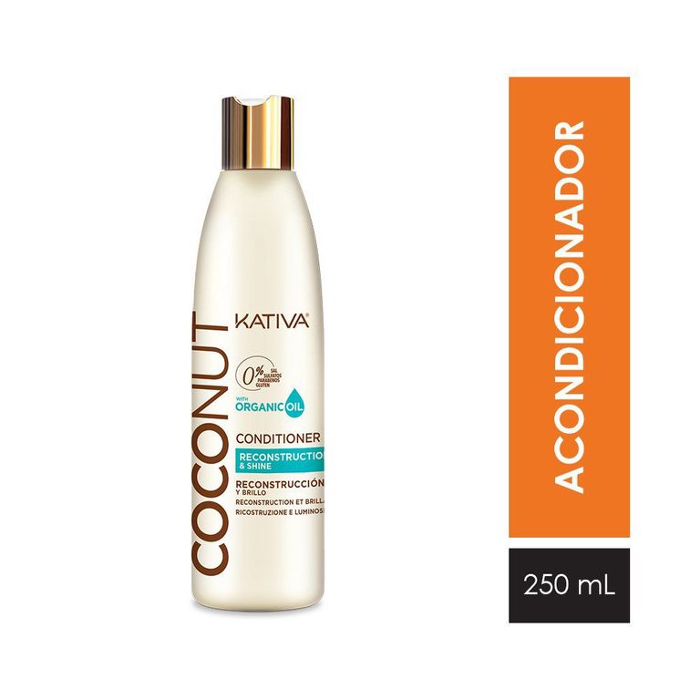 Acondicionador Kativa Coconut Botella 250 mL