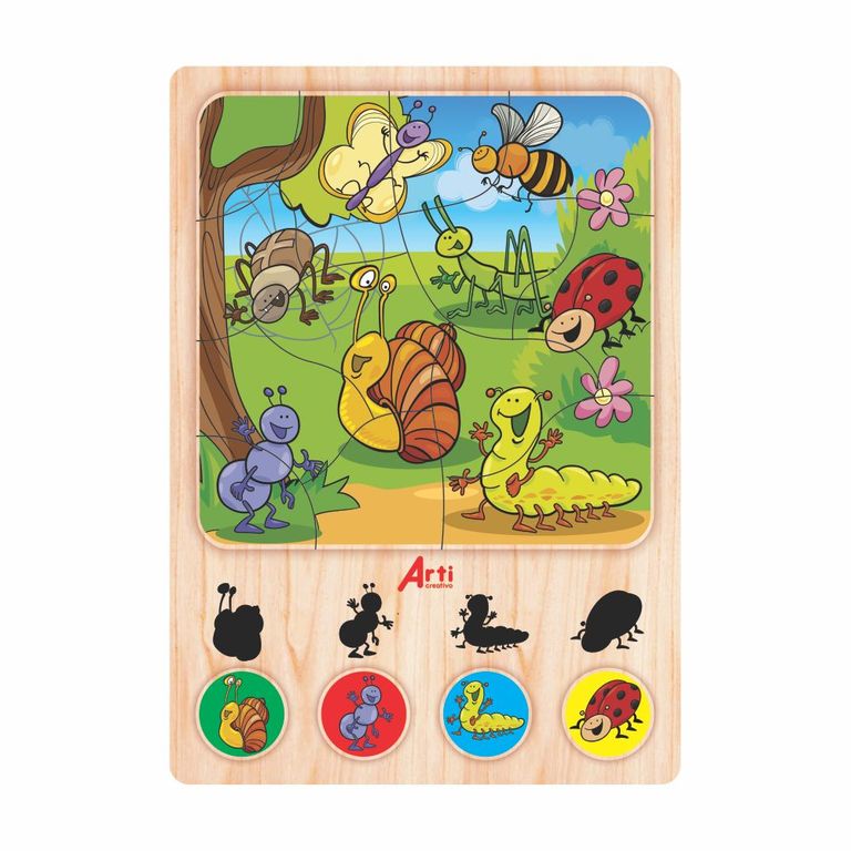 Rompecabezas Arti Creativo Bichitos 17 Piezas