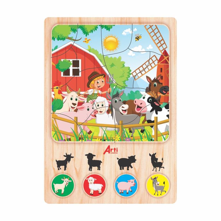 Rompecabezas Arti Creativo El Granjerito 17 Piezas