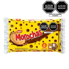 MOROCHAS - Galleta Nestle Vainilla Cubierta de Chocolate 6 Unidades