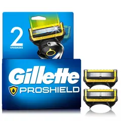 GILLETTE - Cartuchos de Afeitar Gillette Pro Shield Caja 2 Und