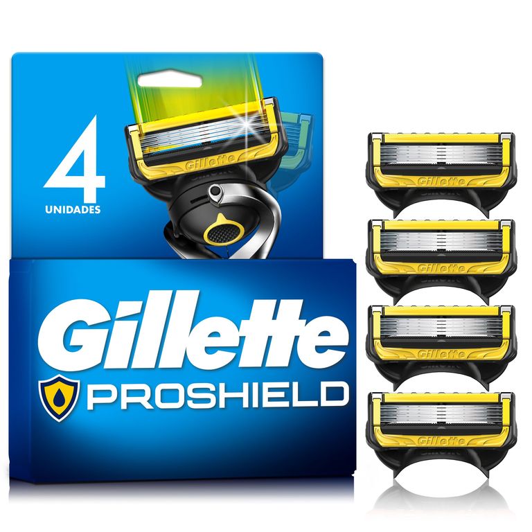Cartuchos de Afeitar Gillette Pro Shield Caja 4 Und