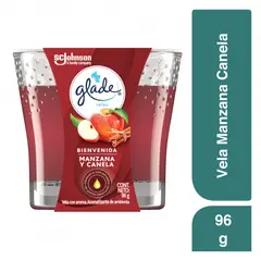 GLADE - Ambientador Glade En Vela Manzana Canela Envase 96 g