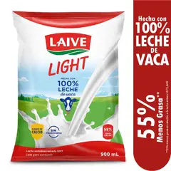 LAIVE - Leche Semidescremada 900 mL