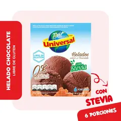 UNIVERSAL - Helado Universal con Stevia Sabor Chocolat Caja 50 g