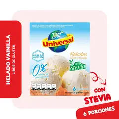 UNIVERSAL - Helado con Stevia Sabor Vainilla 50g