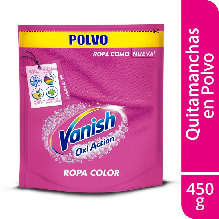 Quitamanchas en Polvo Vanish Ropa Color Doypack 450 g