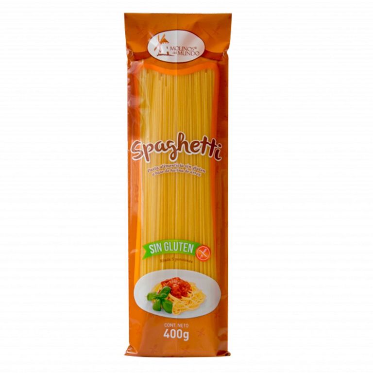 Spaghetti Molinos del Mundo Sin Gluten Empaque 400 g