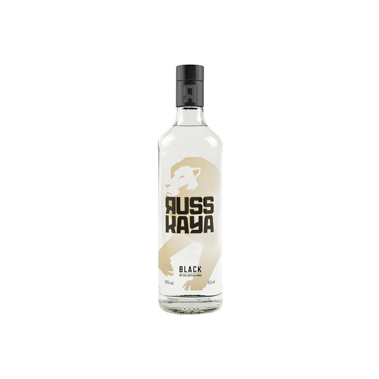 Vodka Russkaya Black Botella 750 mL