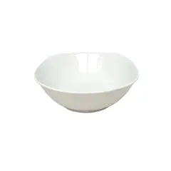 PRECIO UNO - Ensaladera Semicuadrada Blanco 9 cm
