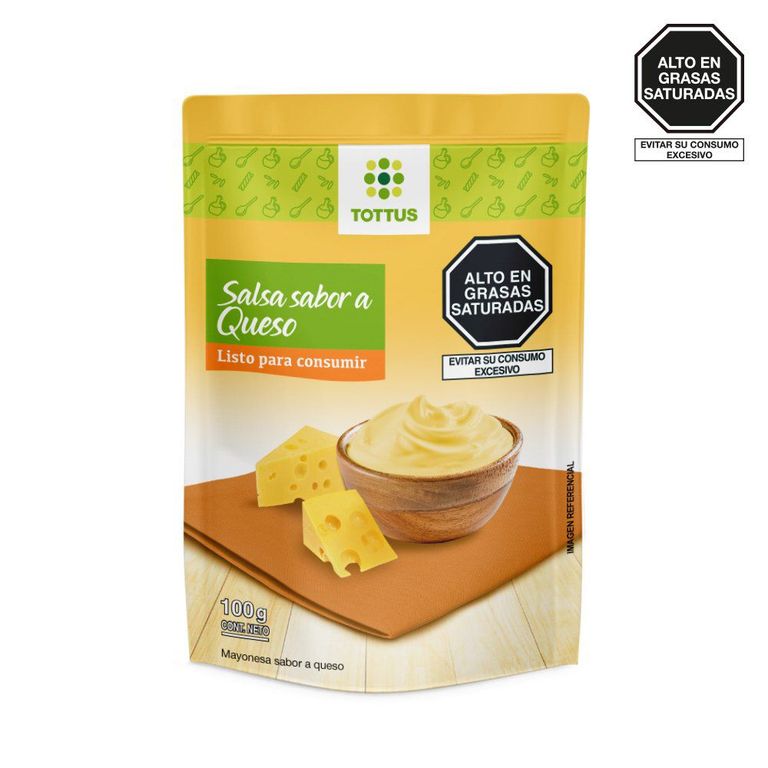 Mayonesa Sabor a Queso Tottus Bolsa 100 g