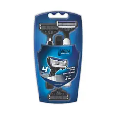 TOTTUS - Máquina De Afeitar Hombre 4 Hojas Pack 3 Und