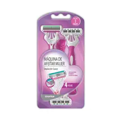 TOTTUS - Máquina De Afeitar Mujer 4 Hojas Pack 3 Und