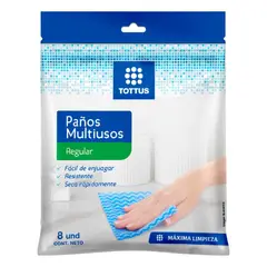 TOTTUS - Paños Multiusos Pack 8 Und