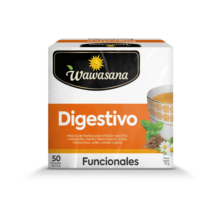 Infusión Digestivo Wawasana Caja 50 Sobres