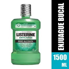 LISTERINE - Enjuage Bucal Listerine Anticaries Zero Envase 1.5 L