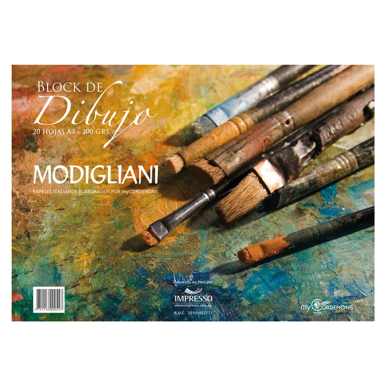 Block Dibujo Modigliani A3 20 Hojas
