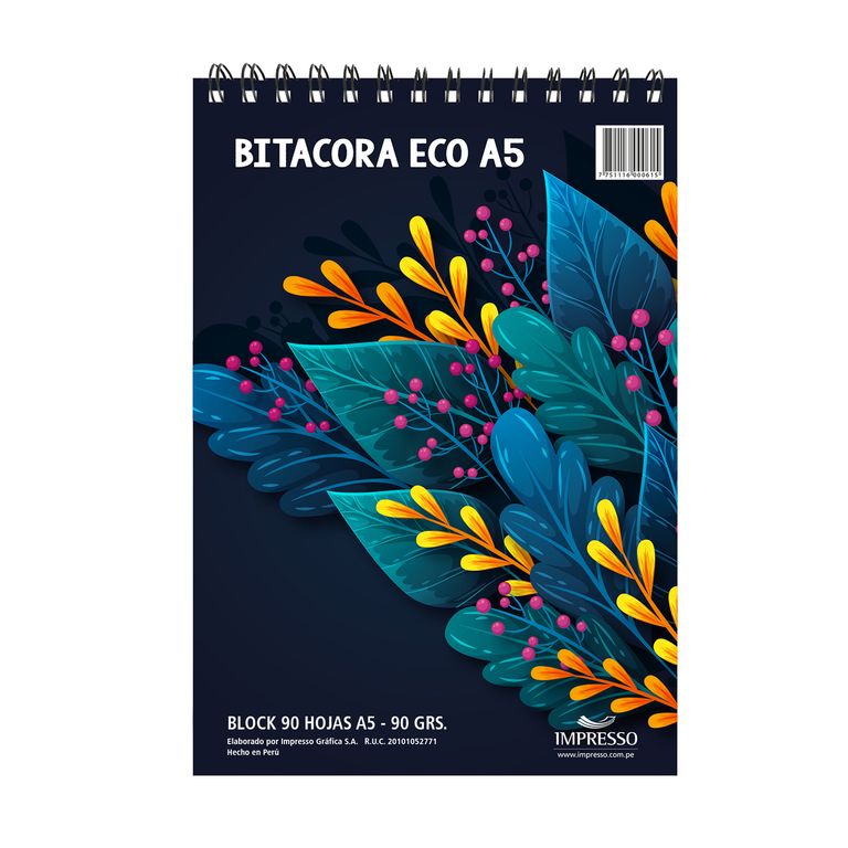 Bitácora Fine A5 90 g 90 Hojas