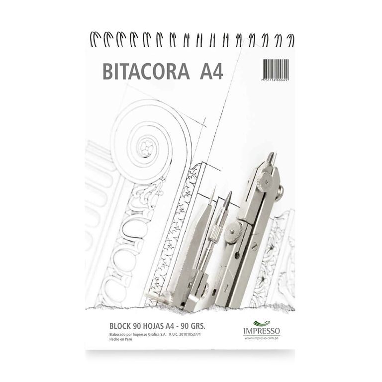 Bitácora Fine A4 90 g 90 Hojas