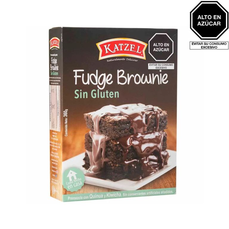 Fudge Brownie Katzel Sin Gluten Caja 360 g
