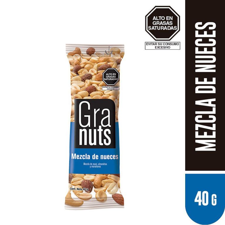 Mezcla de Nueces Granuts Bolsa 40 g
