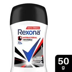 REXONA - Desodorante Rexona Barra Mujer Antibacterial Invisible Envase 50 g
