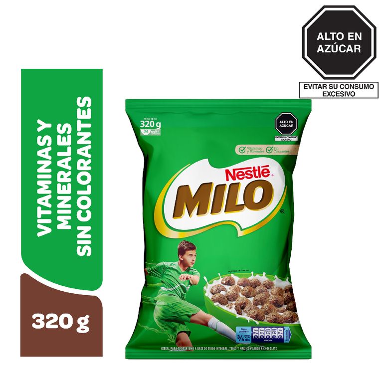 Cereal Milo Sabor Chocolate Bolsa 320 g