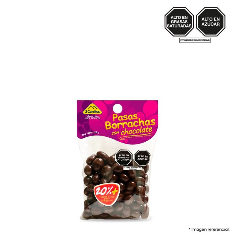 Pasas Borrachas 2 Cerritos con Chocolate Bitter Bolsa 150 g