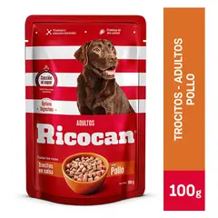 RICOCAN - Alimento Para Perro Ricocan En Trocitos Sabor A Pollo Bolsa 100 g