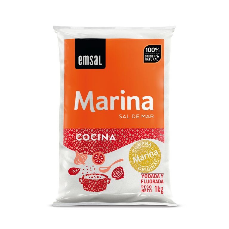Sal de Mar Marina Emsal de Cocina Bolsa 1 Kg