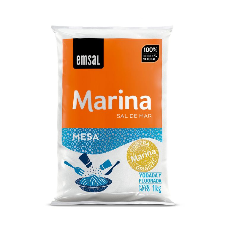 Sal de Mar Marina Emsal de Mesa Bolsa 1 Kg