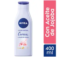 NIVEA - LOCION CORP CEREZA Y ACEI JOJOBA NIVEAX400ML