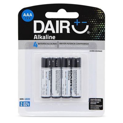 Pilas Alcalinas Dairu AAA X 4Un