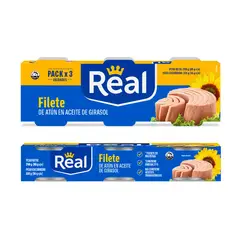 REAL - Filete de Atún en Aceite girasol 80 g