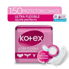 KOTEX - Protectores Diarios Ultraflexibles Empaque 150 Und