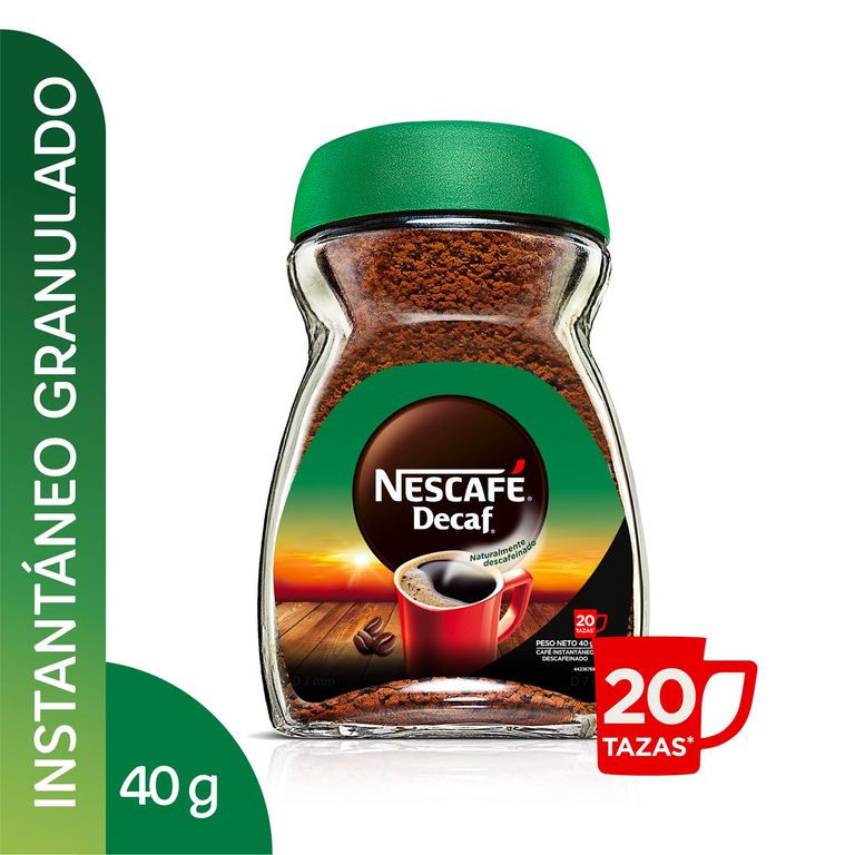 Café Descafeinado Instantáneo Nescafé Original Envase 40 g