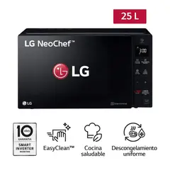LG - Microondas 25L Negro