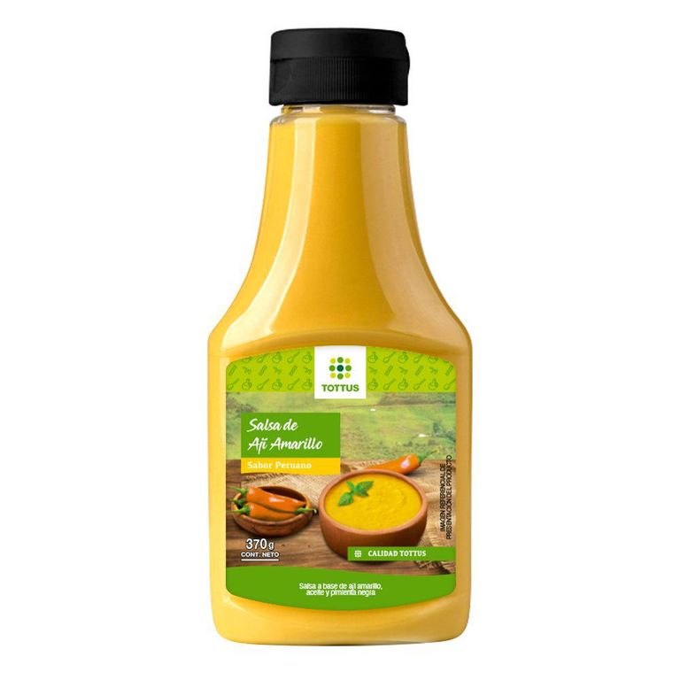 Salsa de Ají Amarillo Tottus Envase 370 g