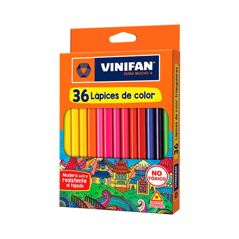 Colores Vinifan Triangulares Empaque 36 Und