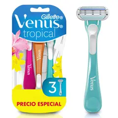 GILLETTE - Afeitadora Gillette Venus Aroma Tropical Empaque 3 Und