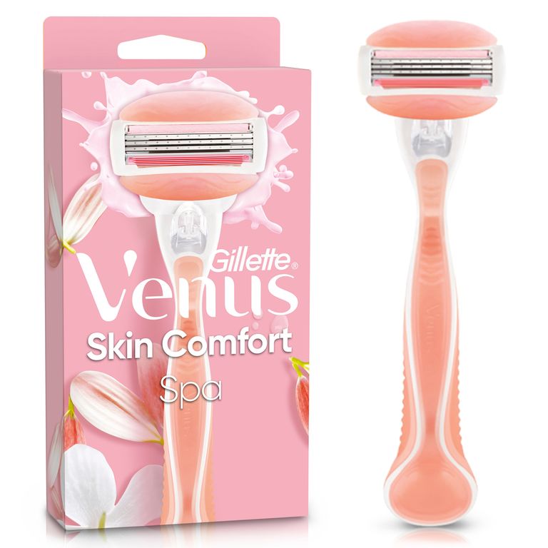 Máquina de Afeitar Recargable Gillette Venus + Cartucho con Soporte