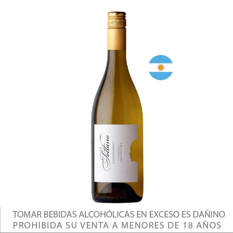 Vino Sottano Barrels Selectión Chardonay Botella 750 mL