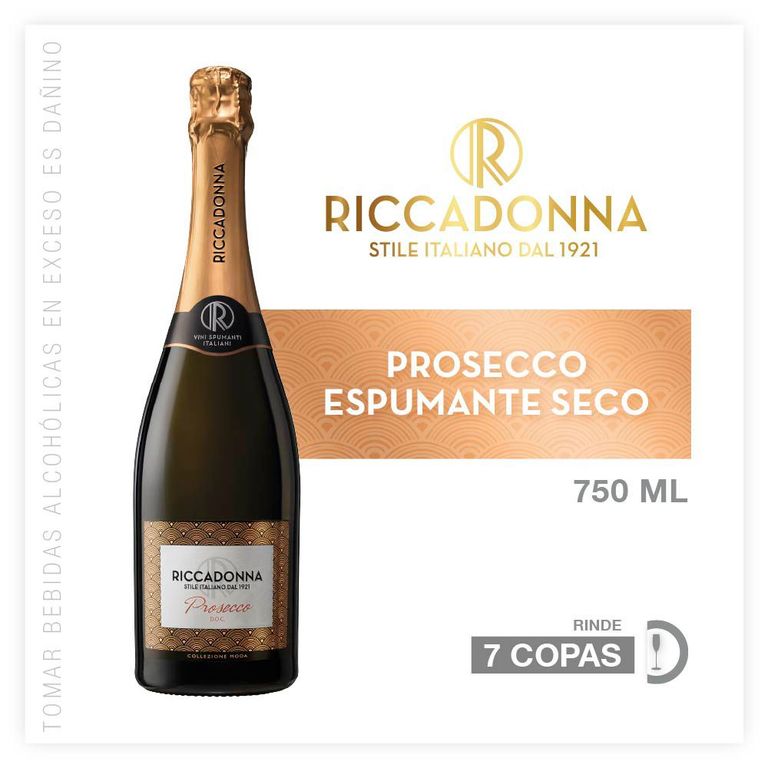 Espumante Riccadonna Prosecco Botella 750 mL