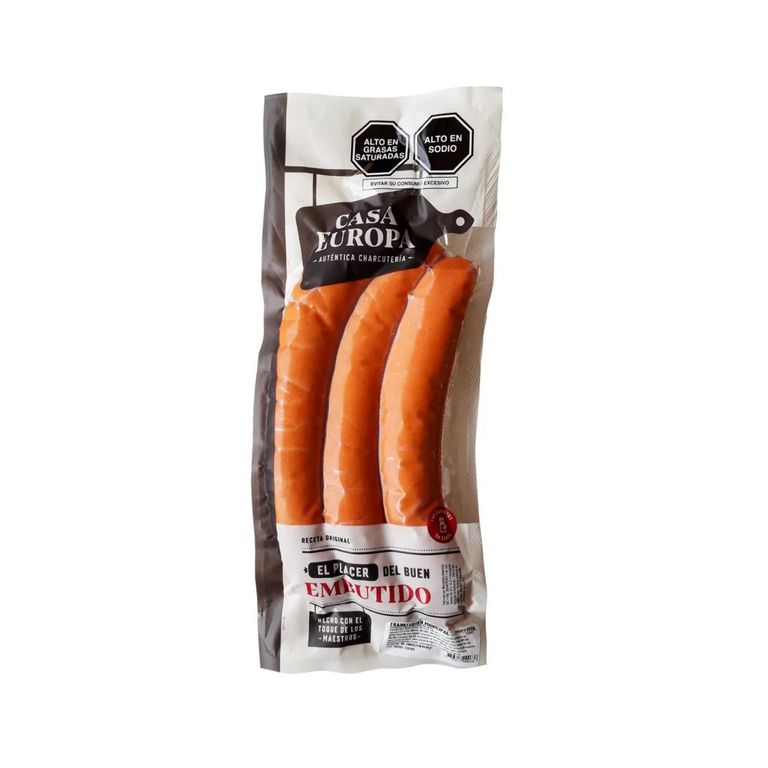 Salchicha Frankfurter Municipal Casa Europa Empaque 450 g